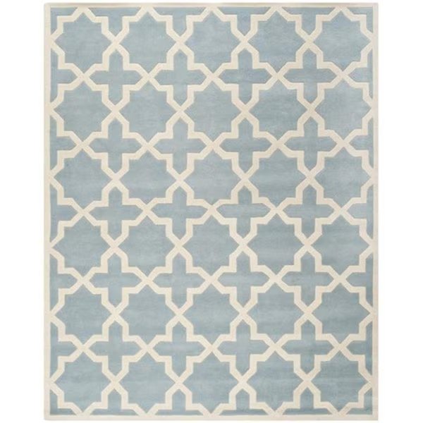 Chatham Hand Tufted Rectangle Rug- Blue - Ivory- 11 x 15 ft., Safavieh, Mfr#: CHT732B-1115